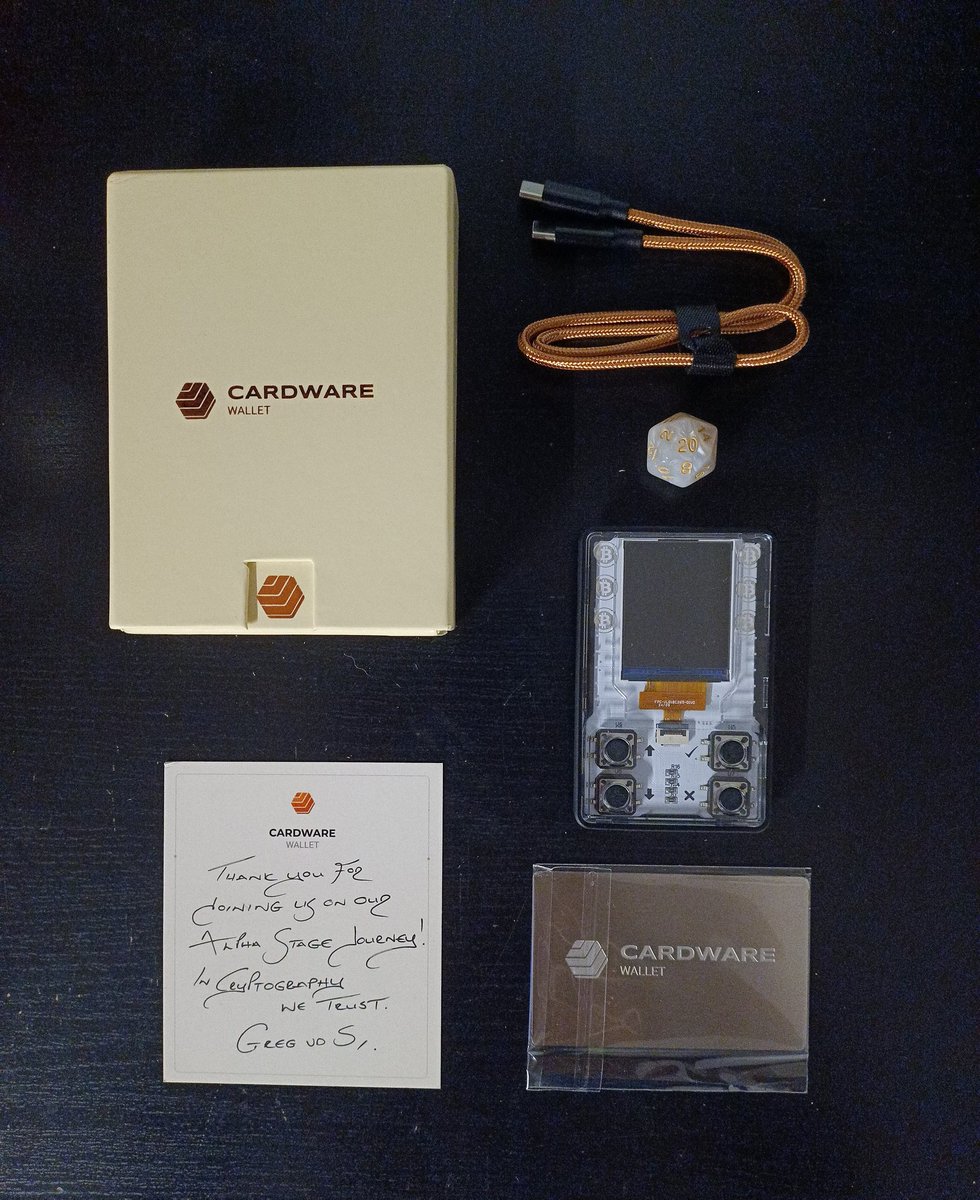 0xbotta (@0xbotta) on Twitter photo My <a href="/CardwareWallet/">Cardware Wallet</a> has finally arrived, it looks so good and I can't wait to set it up
Glad to be an alpha tester and congratulations to the team for the great job My <a href="/CardwareWallet/">Cardware Wallet</a> has finally arrived, it looks so good and I can't wait to set it up
Glad to be an alpha tester and congratulations to the team for the great job