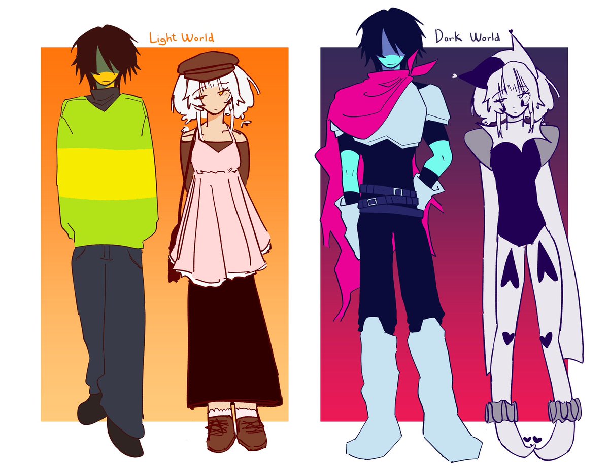 finally finish the references for them :3 #yumetwt #deltarune #harkris