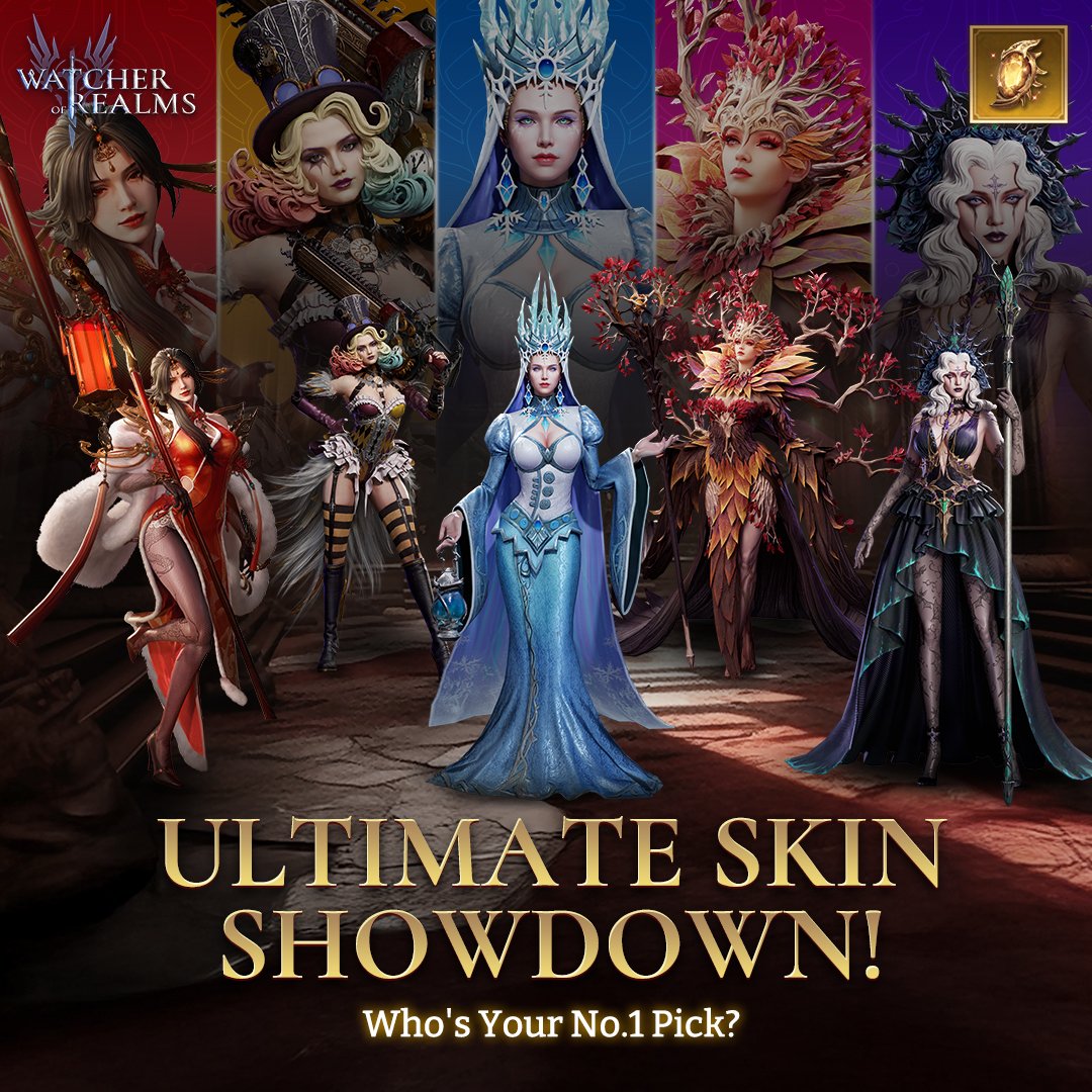 🫡 Salute, Commanders!

A few skins shot straight to the top of the charts, while others sparked heated debates across the community. Which hero skin is YOUR favorite, and why? 

See more details: facebook.com/WatcherofRealm…

#watcherofrealms