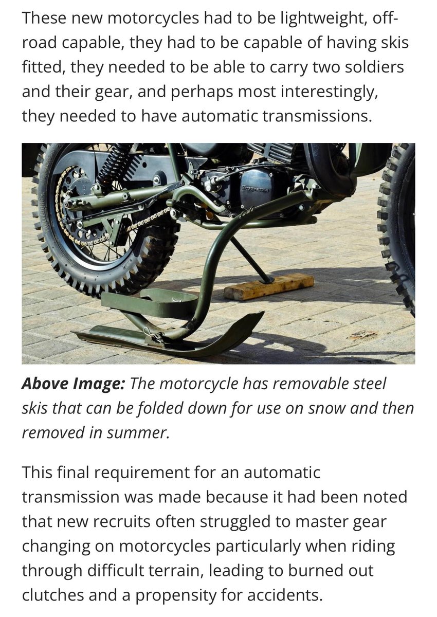 スウェーデン軍バイクのうち1970年代からハスクが3000台超を生産した