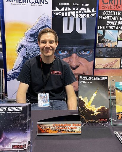 <a href="/CriticalEntLA/">Critical Entertainment</a> Christopher Reda join #PintOComics for 60min of #indiecomics excellence. #sci-fi #drama #western and more! Learn about PLANETARY EXPANSION, FIRST AMERICANS and others 6:30pmET wesufm.org or your radio app!