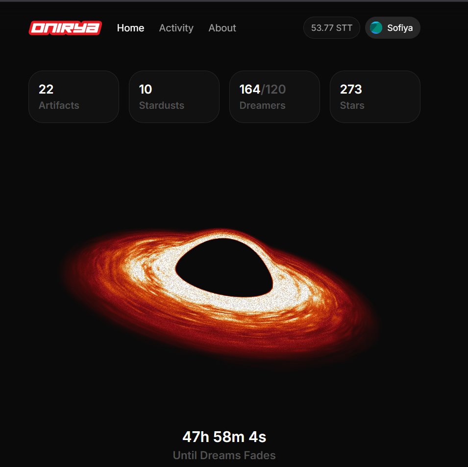 Hidden Gem in <a href="/Somnia_Network/">Somnia</a>  You Shouldn’t Miss 🌌

While the <a href="/SomniaEco/">Somnia Ecosystem</a> is full of games you all know and play daily, there’s one incredible project flying under the radar — Onirya. Created by <a href="/medhychabour/">Médhy</a>, this game is fully built on Somnia and offers a unique metaverse