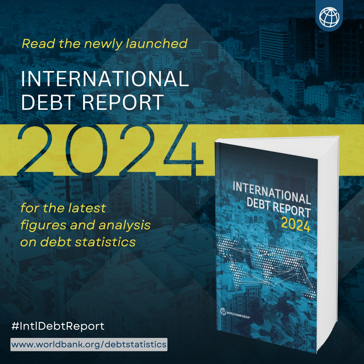 WBGPubs's tweet photo. Can the world’s poorest countries balance debt payments with development needs?
The latest #IntlDebtReport highlights how multilateral institutions are acting as a lifeline ➡️ https://t.co/ToosQ0162z https://t.co/vl0yW8QhMM