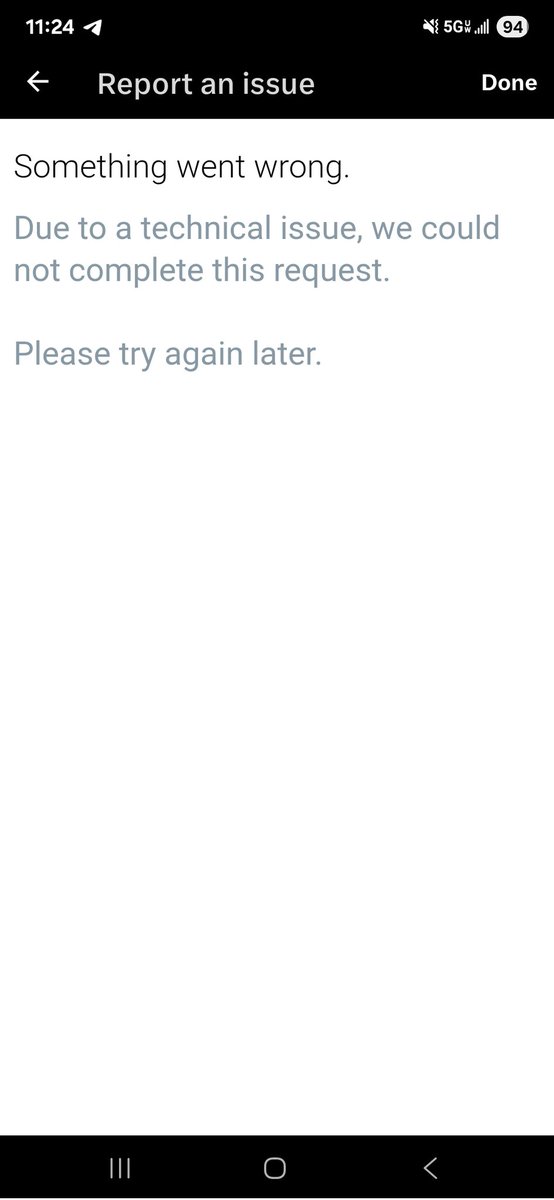 Good to know that trying to report scammer messages and accounts get you an error message.