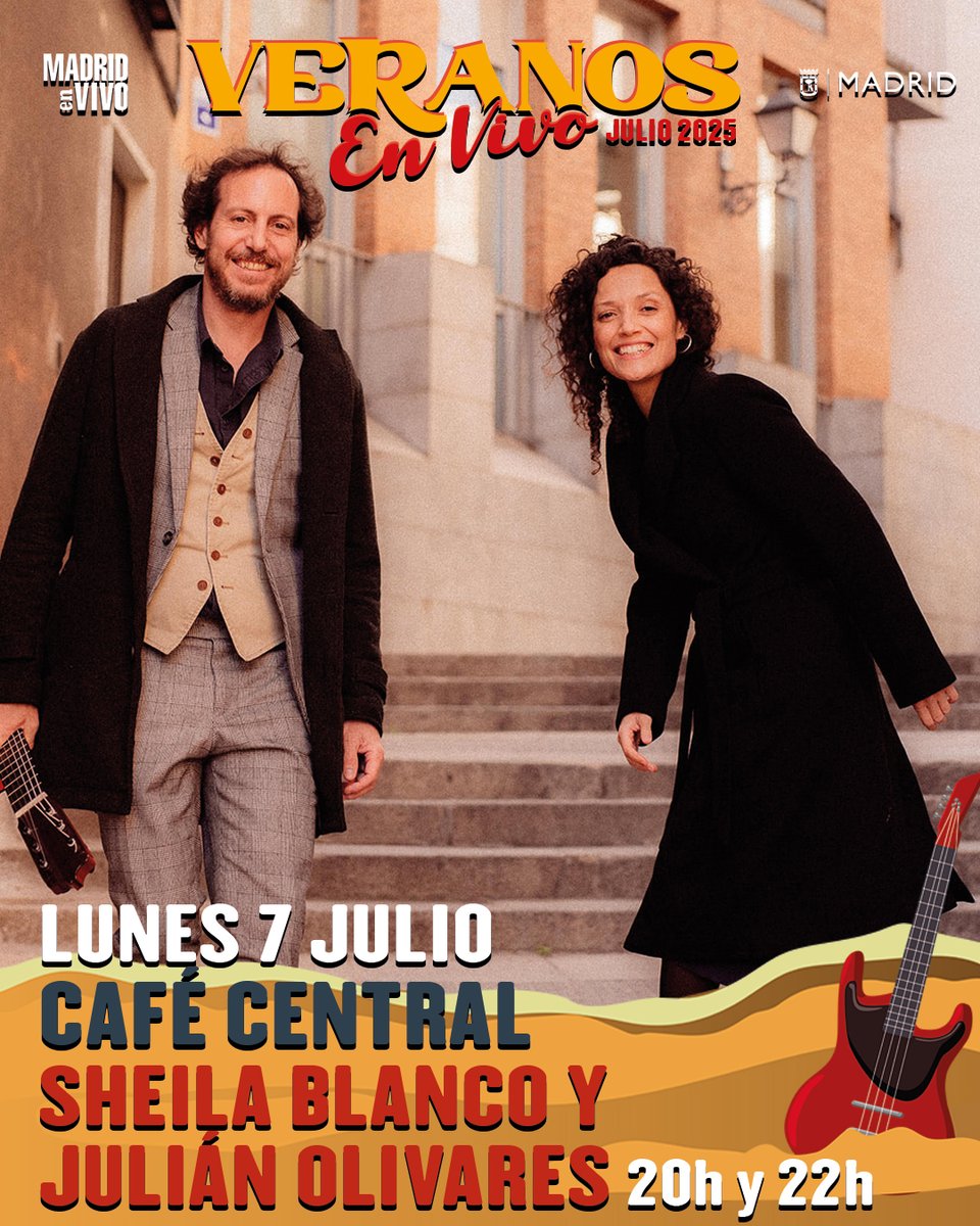 7 y 8 de julio
Pases a las 20 h y a las 22 h 

SHEILA BLANCO Y JULIÁN OLIVARES

Sheila Blanco - voz
Julián Olivares - guitarra española, cuatro y timple 

Gracias por tu apoyo a la música en vivo.

#cafe #central #cafecentral #madrid #jazz #club #live #music