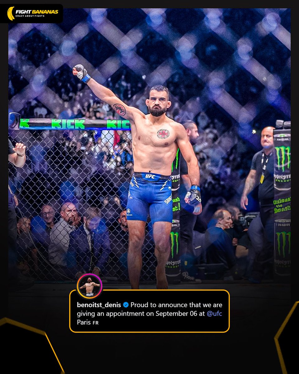 Benoit Saint-Denis teases a potential fight at #UFCParis 🇫🇷