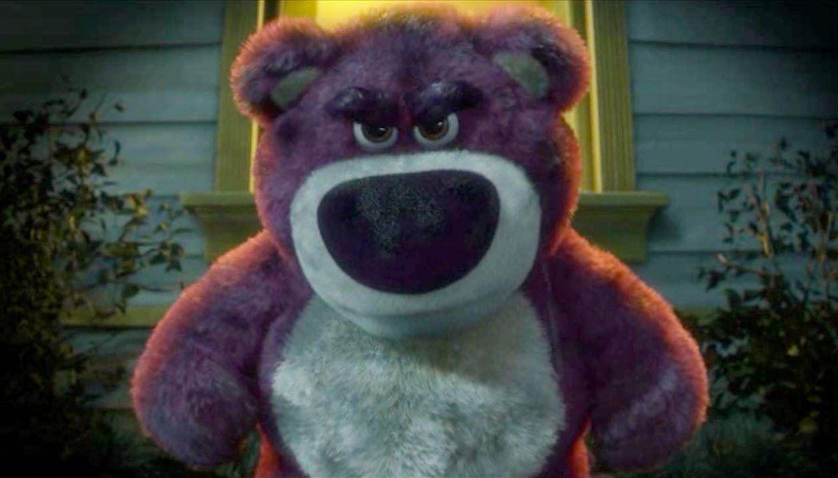 How does a literal care bear look more intimidating?

I'm not sure if you can do the same with this
