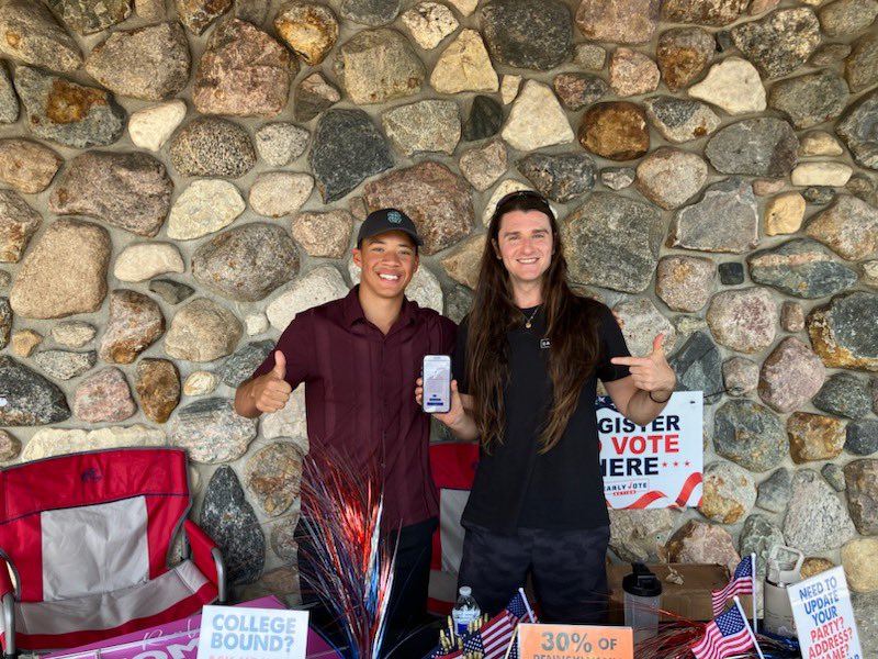 JeremiahW2044's tweet image. I, Jeremiah Watson, am now Pre-Registered to vote in Vermont!
@ScottPresler has got me registered! Was so nice to meet him in person!
Let’s flip Pennsylvania Voter Registrations 🟦➡️🟥!!