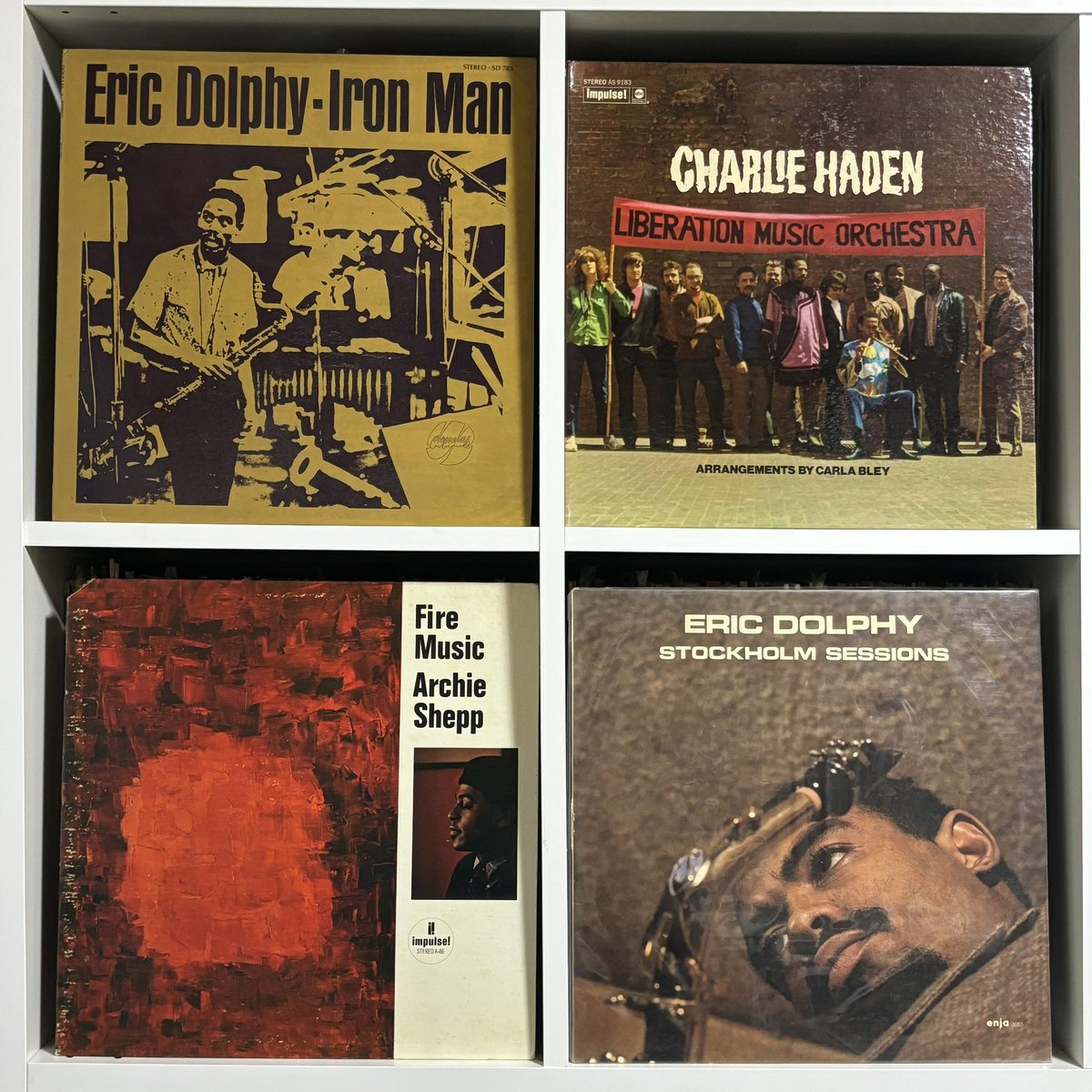 TurntableTokyo's tweet photo. Good Morning Tokyo
#ericdolphy #charliehaden #archieshepp #jazzvinyl #jazzrecords #recordstore #recordshop #freejazz #turntabletokyo #recordadventure #digging #vinyl #vinyldealer #recorddealer #tokyo #japan https://t.co/bVjWl1RBYT