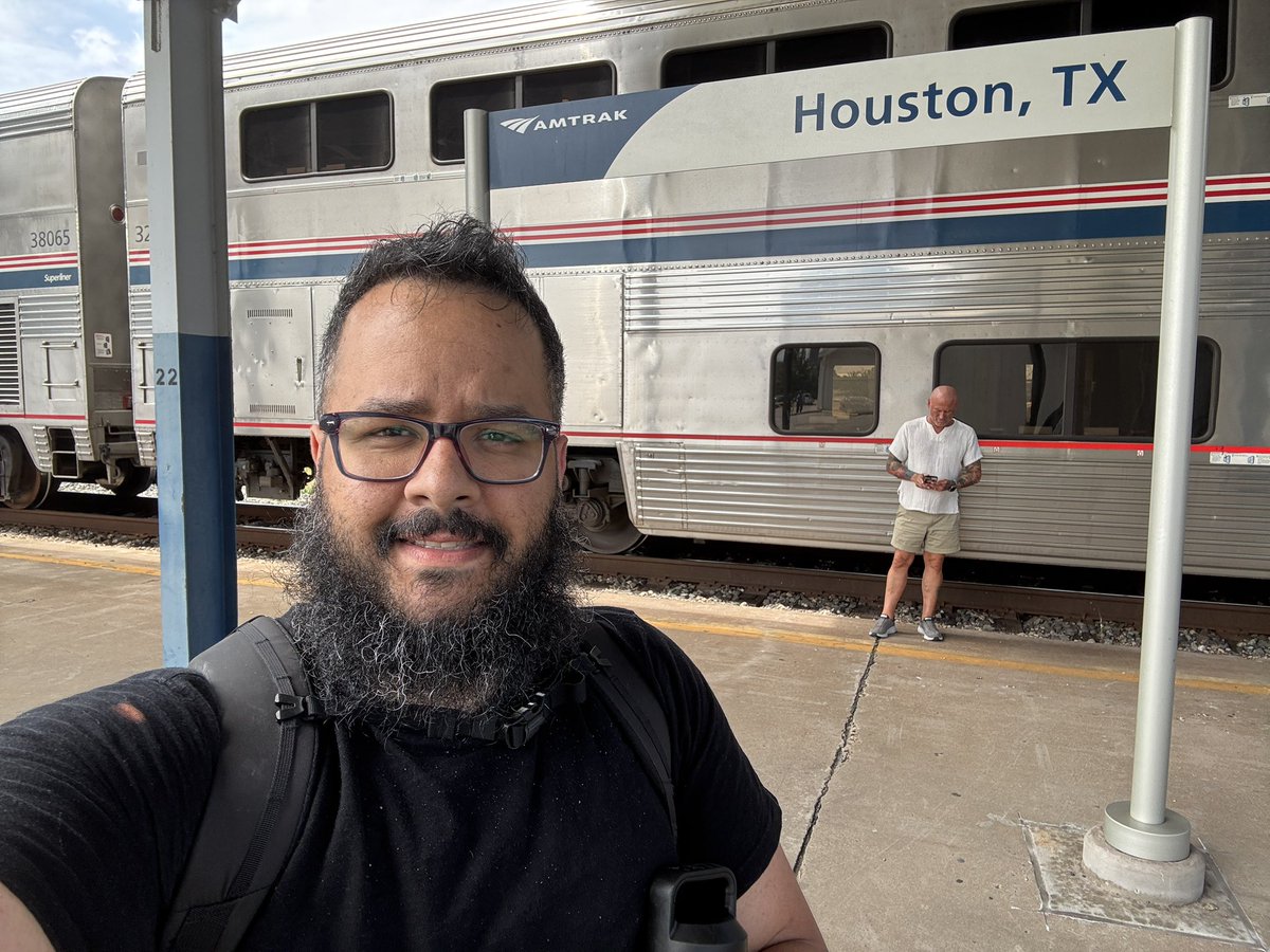 25 hours on <a href="/Amtrak/">Amtrak</a> from Fort Worth to Houston, Tx. Full recap on blazetv.com/pat soon! 

Thank you <a href="/SimpliSafe/">SimpliSafe</a> for the awesome backpack. 🎒 <a href="/PatUnleashed/">Pat Gray Unleashed</a> <a href="/BlazeTV/">BlazeTV</a>