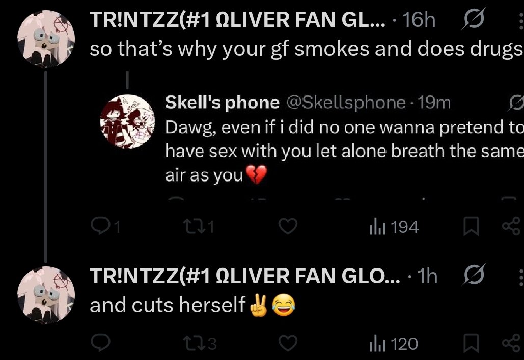 Imagine depending on your alt likes to get that people support you, white mf you ain't funny and no one likes you for being an asshole