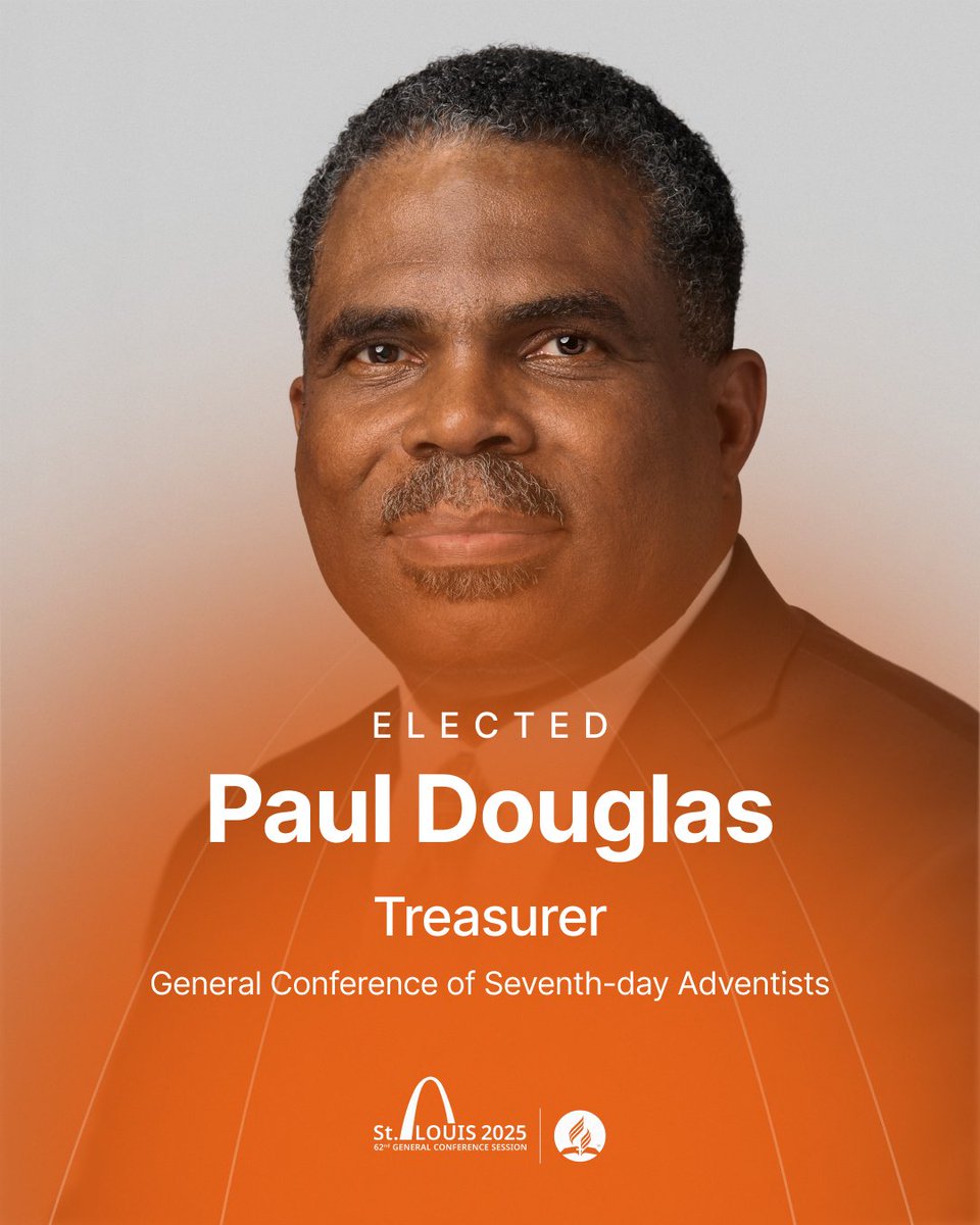 adventistchurch's tweet image. Paul Douglas has been elected Treasurer of the General Conference of Seventh-day Adventists during the 62nd General Conference Session.

#ANN #AdventistChurch #Adventists #GCSession2025&quot;
