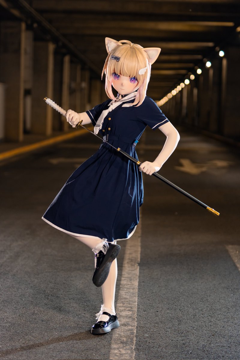 看起来很有攻击性的小猫。
🗡： <a href="/FengZhi_LQ/">风止灬群花落</a> 
#kigurumi #着ぐるみ