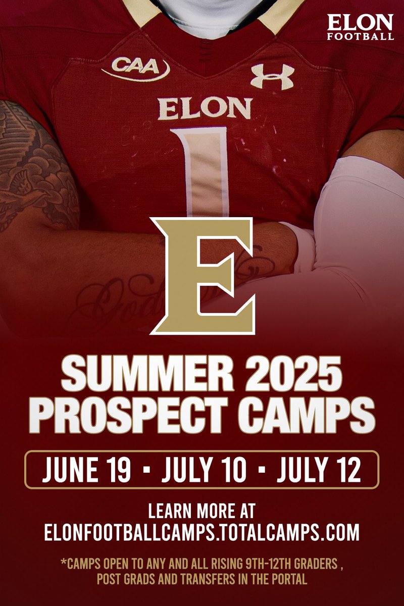 Last 2️⃣ opportunities to EARN your spot!!! Come COMPETE!!⬇️⬇️⬇️ #AED
tinyurl.com/ElonFBCamps2025