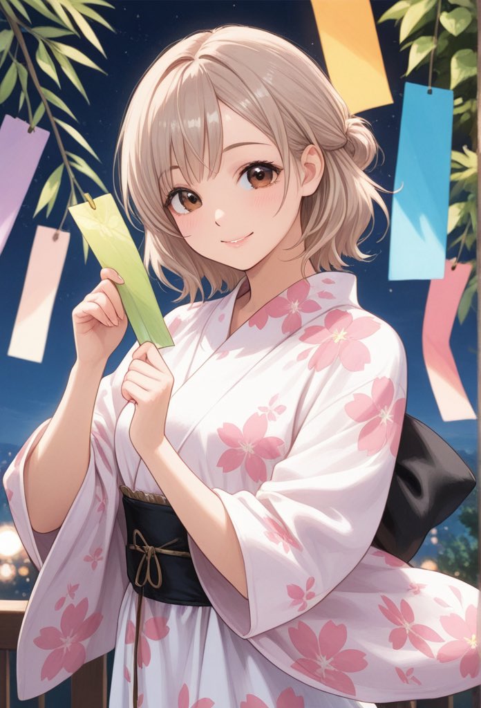 *∧🎀∧* 
⁽(˶> ᎑ <˶) ⁾⁾ﾟ 
*〇☕〇おはょ～
 #七夕の願い事 
いつもありがとう(* 'ᵕ' )

最近おは📮サボり気味…( ･́ࠏ･̀)ﾍﾍ

昨日は体調悪くてずっと寝てた💦
今日は七夕🎋⭐️

うちの子サラちゃんと…右の子…実は名前をつけてない💦