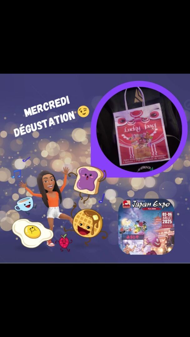 🥢✨ Mercredi c’est dégustation ! ✨🥢
La Japan Expo, c’est fini… MAIS 😏 j’ai craqué pour un Lucky Bag plein de snacks et une boisson ! 🍘🍬🧃

🎁 Qu’est-ce qu’il y a dedans ? Surprise ! Mais une chose est sûre :
➡️ Ce mercredi à 18h30, on goûte tout E… instagr.am/p/DLx4UdhoNN1/