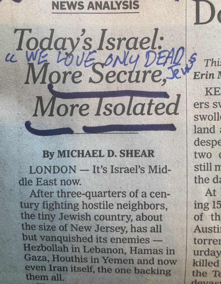 NYT avoids a real “ analysis” only proof the world only loves us dead or weak  NYT excuses hating Israel for “exercise of raw power” wtf EXCUSE US ✡️ FOR SURVIVING! 💙🇮🇱💙#IsraelTHRIVES