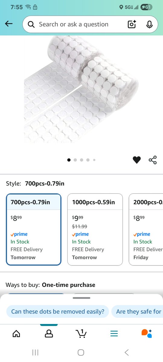 <a href="/dbrenee/">Dee</a> Thank you!  I have a few items on my list for under $10, but would love to get these velcro dots to hang stuff up in my new room.  #clearthelist 
amazon.com/hz/wishlist/ls…