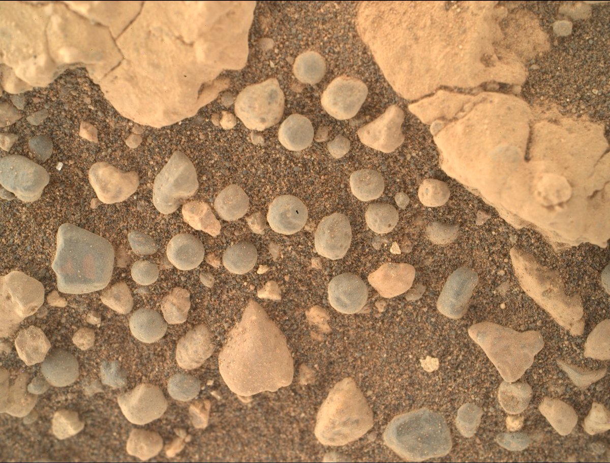 This picture was taken on Mars yesterday.