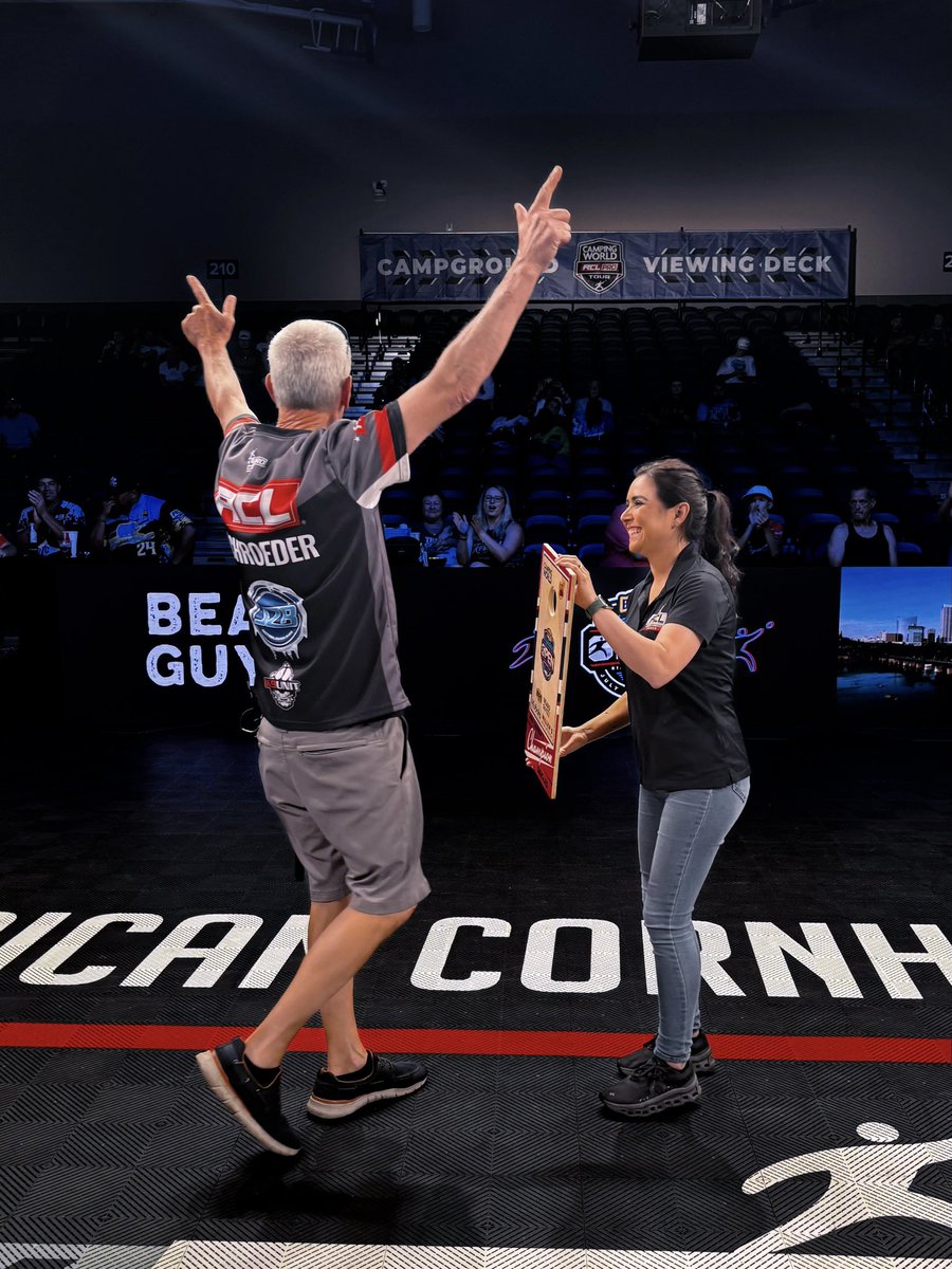iplaycornhole's tweet image. Steve Schroeder, ACL Pro Senior Singles champion! 🏆