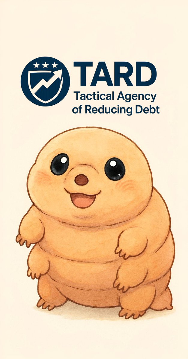 BREAKING:

<a href="/elonmusk/">Elon Musk</a> to rebrand DOGE to TARD (Tactical Agency of Reducing Debt).

"The resilience of the tardigrade perfectly encapsulates this agency's unwavering commitment to bettering the lives of the American people even in the face of financial adversity."  

-<a href="/elonmusk/">Elon Musk</a>