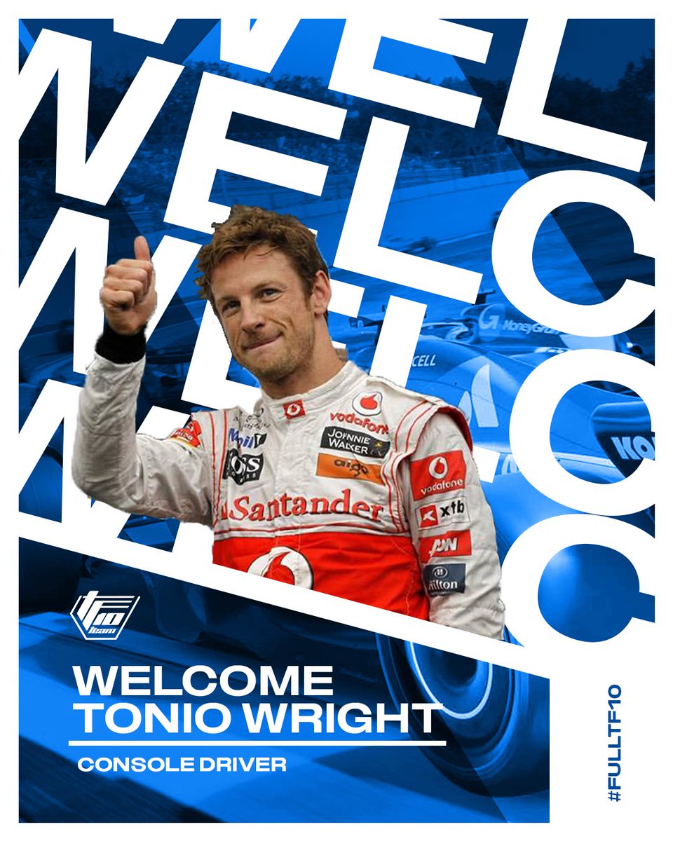 Team TF10 Esports (@teamtf10) on Twitter photo SIGNING | <a href="/toniojwright/">toniojwright</a>
We are happy to announce that Tonio is joining our console roster!
After a time away from competition, the former CPI Brittish driver is ready to push with us on F1 25!
Welcome, Tonio!๐
#FullTF10 SIGNING | <a href="/toniojwright/">toniojwright</a>
We are happy to announce that Tonio is joining our console roster!
After a time away from competition, the former CPI Brittish driver is ready to push with us on F1 25!
Welcome, Tonio!๐
#FullTF10