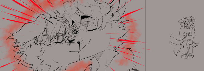 jorowalksontwo's tweet image. Clip studio is sooo fun man, Worth the money
Also a WIP art for him with me HEHEHE arf