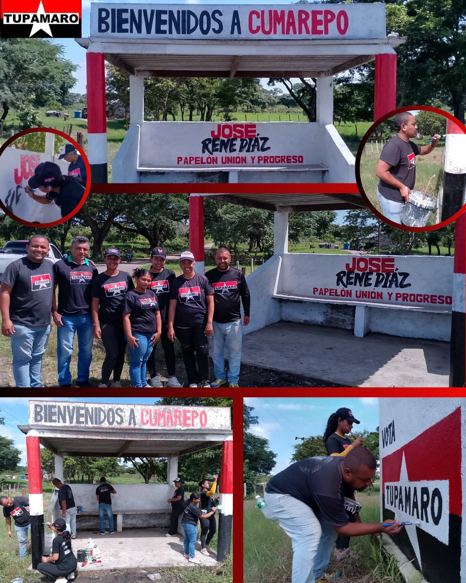 Con amor y entusiasmo, la militancia TUPAMARO del Municipio Papelón, continua con el despliegue de pinta de murales, en apoyo a nuestro candidato por el (GPPSB) José Rene Díaz.!. Rumbo a este 27 de julio a la victoria perfecta 🔴⚫

¡COMUNA O NADA!

#TupamaroEjemploDeLucha