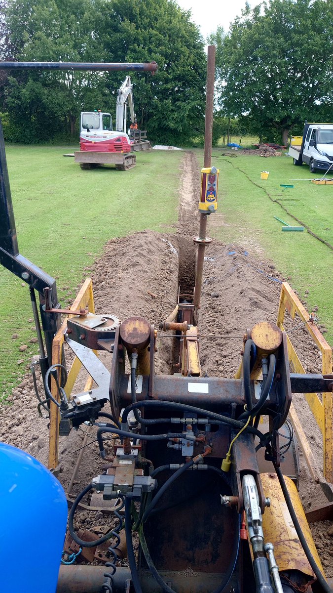 BPG Contractors Ltd (@bpgcontractors) on Twitter photo 220lm of 225mm dia twinwall so 300mm wide trench cut with ease thanks to <a href="/AFTTrenchers/">AFT Trenchers</a> at 1.2m depth. Turf striped first with our big roll cutter. 220lm of 225mm dia twinwall so 300mm wide trench cut with ease thanks to <a href="/AFTTrenchers/">AFT Trenchers</a> at 1.2m depth. Turf striped first with our big roll cutter.