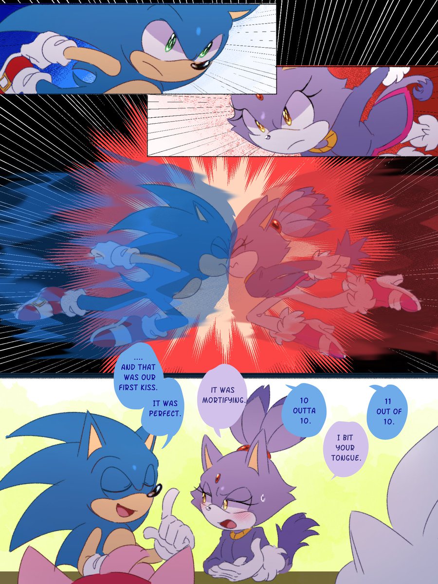 finn_ette's tweet image. Comic Commission for @BDG77two ! Thank you sm! #sonaze #SONIC #BlazeTheCat