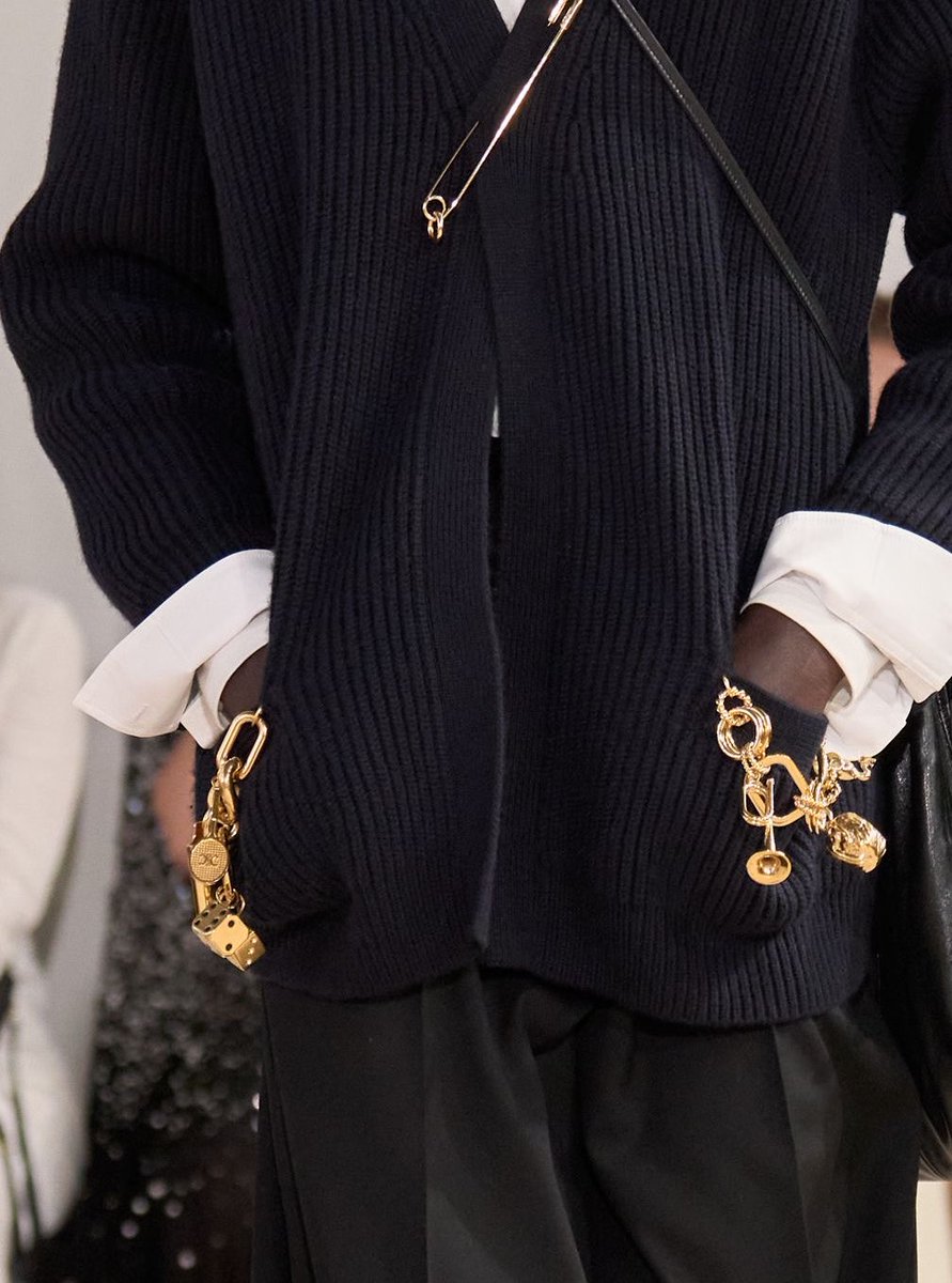 The jewelry &amp; trinkets at Michael Rider’s Celine referencing a vintage 1992 campaign