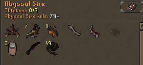 BomNico1's tweet photo. Abyssal orphan!!! 😍#23 Kc: 794 Missing final bludgeon piece for 🟢log https://t.co/JNmjekUjJp