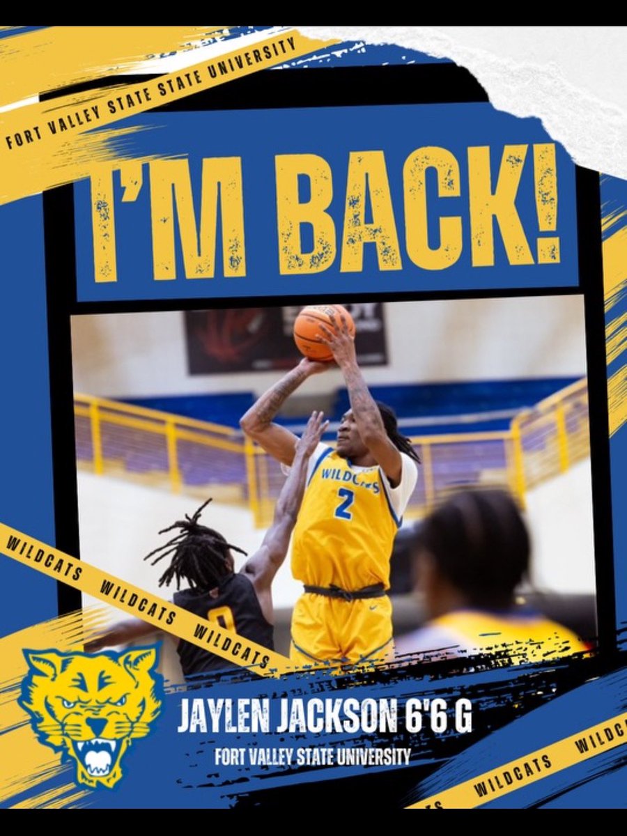 fvsubball's tweet image. πHeβs Back
Jaylen Jackson returns to the Wildcat family! πΎ
The 6β6β wing from Atlanta, GA brings athleticism and leadership to the court.
Known for his explosive drives, 3-level scoring, and defensive versatility, Jaylen sets the tone with energy and effort on both ends.