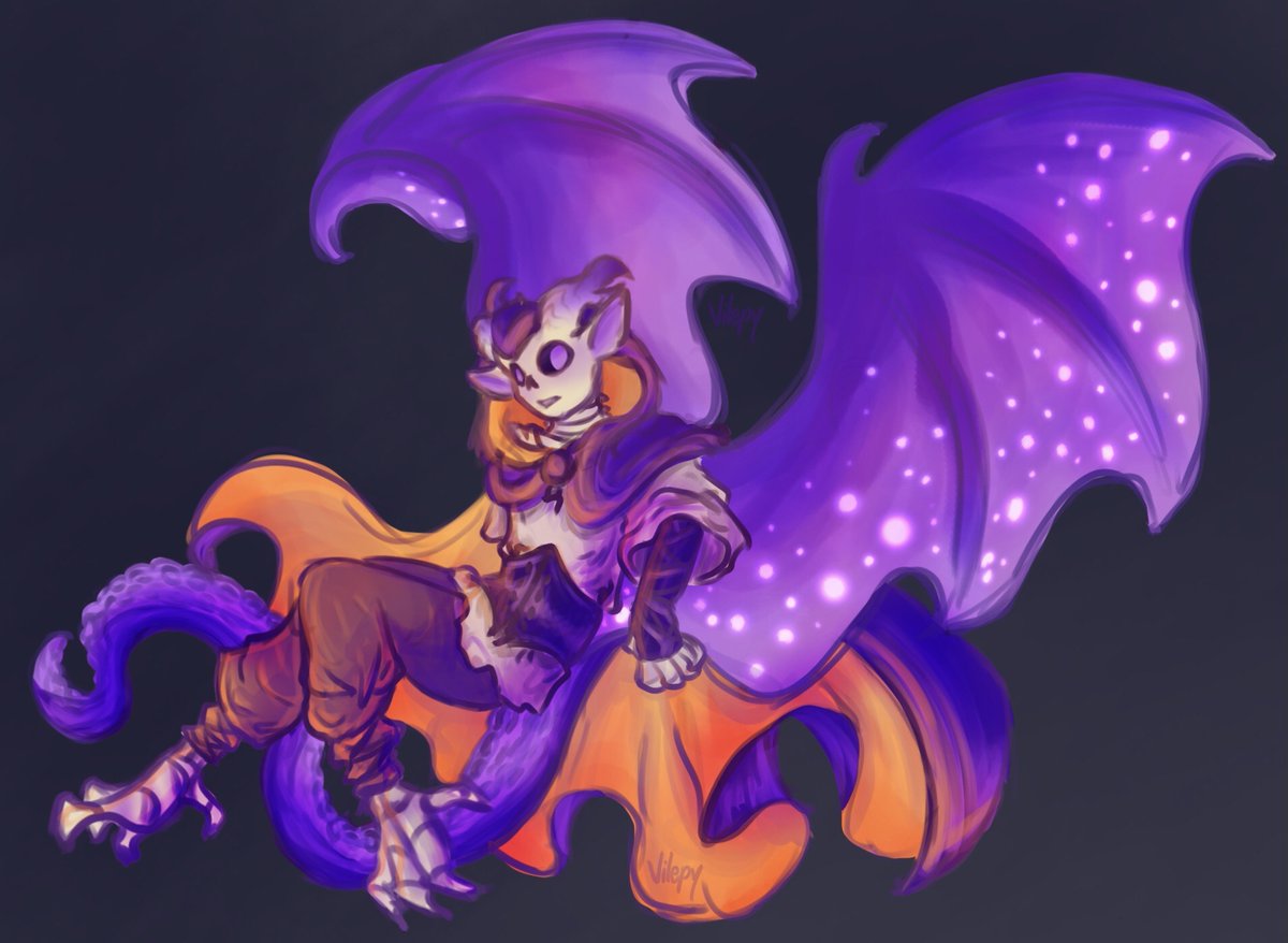 bit cleaner than my last post, here's a pretty drawing of Moon! i made this drawing after sketching his design to make sure the colors worked together okay, i think it goes together quite nice 
#DragontaleAU #PassiveNightmareSans #NightmareSans #PassiveNightmare #undertaleAU