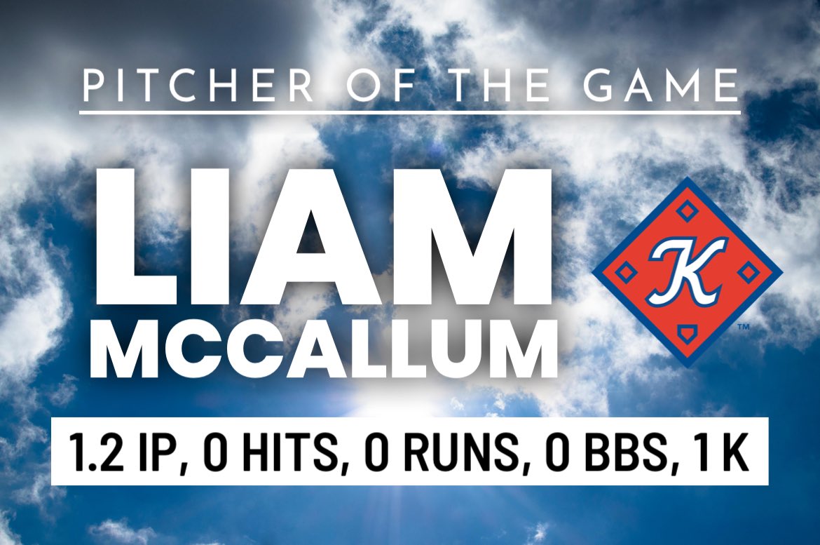 McCALLUM WITH HIS FIRST WIN OF THE SEASON! 🫶🏻

<a href="/LiamMcC87365671/">Liam McCallum</a> gets the W as he holds the Tri-State Coal Cats scoreless in his relief appearance and has a strike percentage of 73.3%

He’s our <a href="/KingsportAxmen/">Kingsport Axmen</a> Pitcher of the Game!!

#AxesUp 🪓⚾️