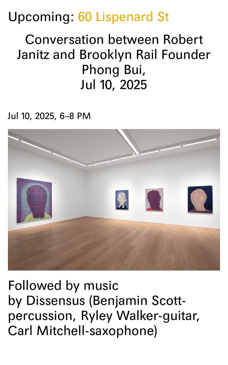 ryleywalker's tweet image. Free gig this Thursday at Canada gallery downtown NYC. 6-8p. I heard open bar. I’m not responsible for how you behave around abstract art worth more than my life