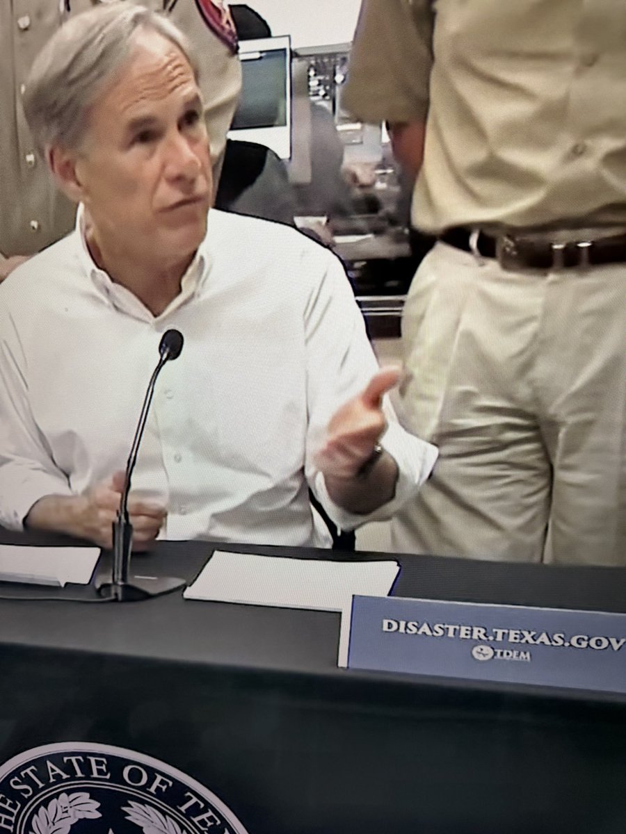 Texas’s DEI hire of a governor Gregory Abbott has been a complete disaster since he rolled into office… I think the sign in front of him is accurate