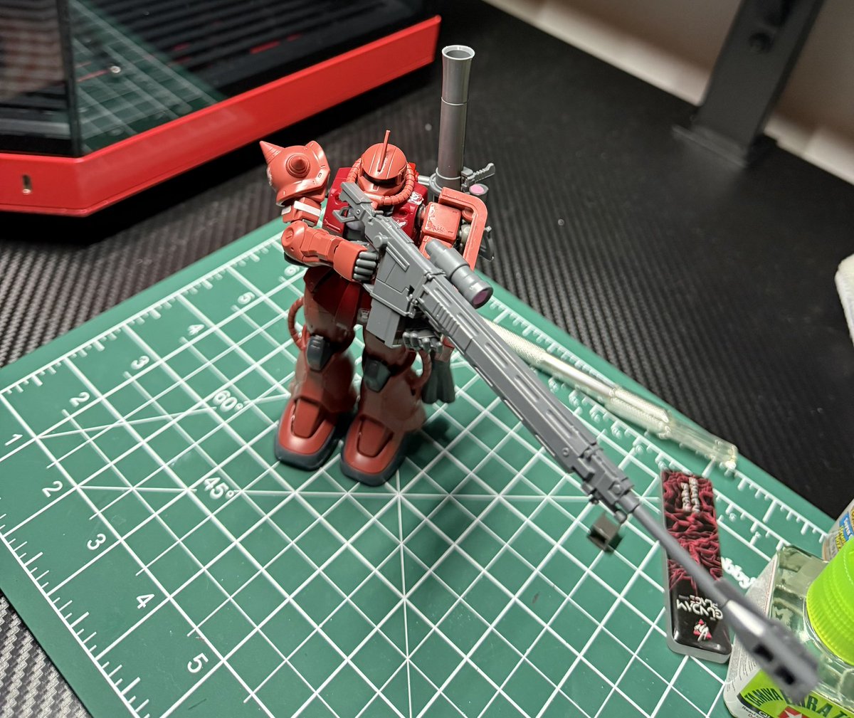 Built 3 more! The RX-78 and Chars Zaku 2 from The Origin and the Astaroth Origin from IBO! I fucked up Chars Zaku shoulders unfortunately 😅