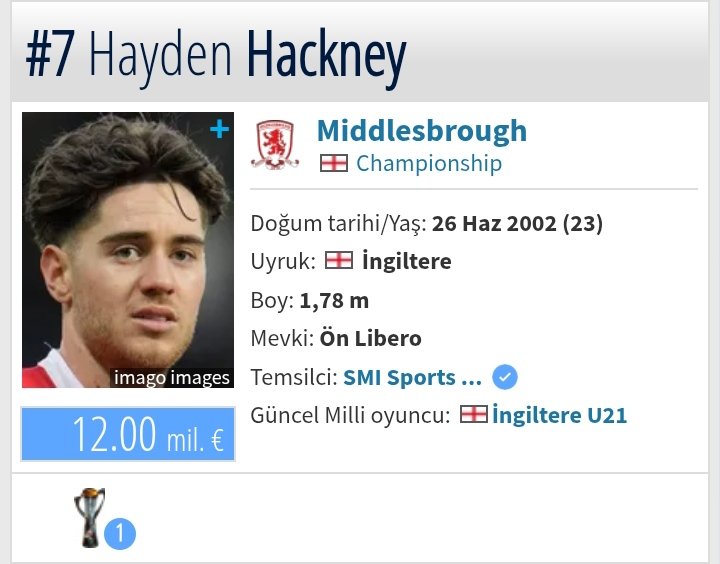 Az önce <a href="/FixAnaliz/">Fix Analiz</a> Ömer hocam yayında inceledi adam felaket iyi topçu pas istatistikleri ofansif defansif istatistikleri baya şaşırtıcı Sara Championship'den gelip başarılı olduysa bu adam net fark yaratır şişirilmiş piyasa değerine bakmadan bir göz önünde bulunduralım derim