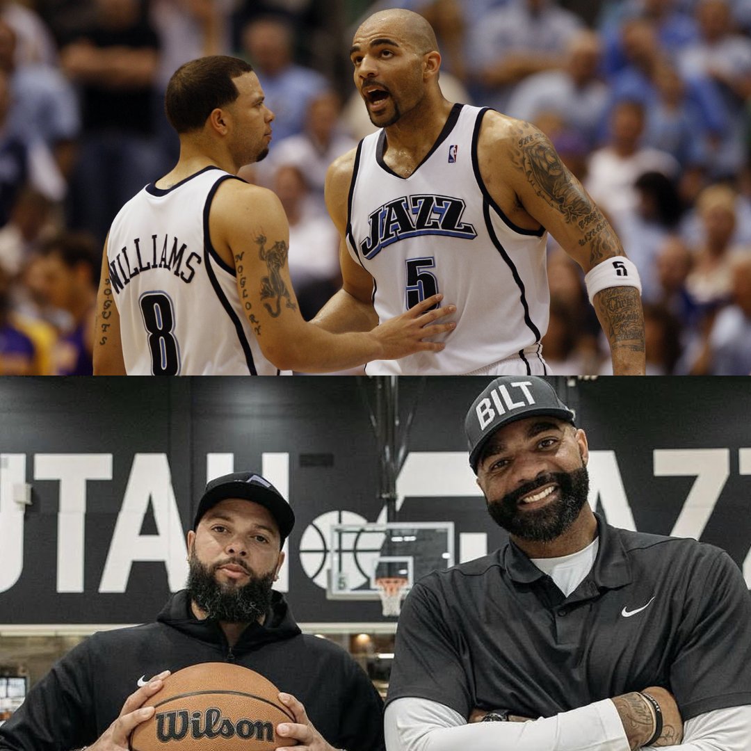 JazzLead's tweet image. Seeing Deron Williams and Carlos Boozer spending so much time around the Jazz lately has been awesome

Boozer is obviously a scout for the organization, but it's great that D-Will has made amends, and is involved around the organization

Love these two 💜💜