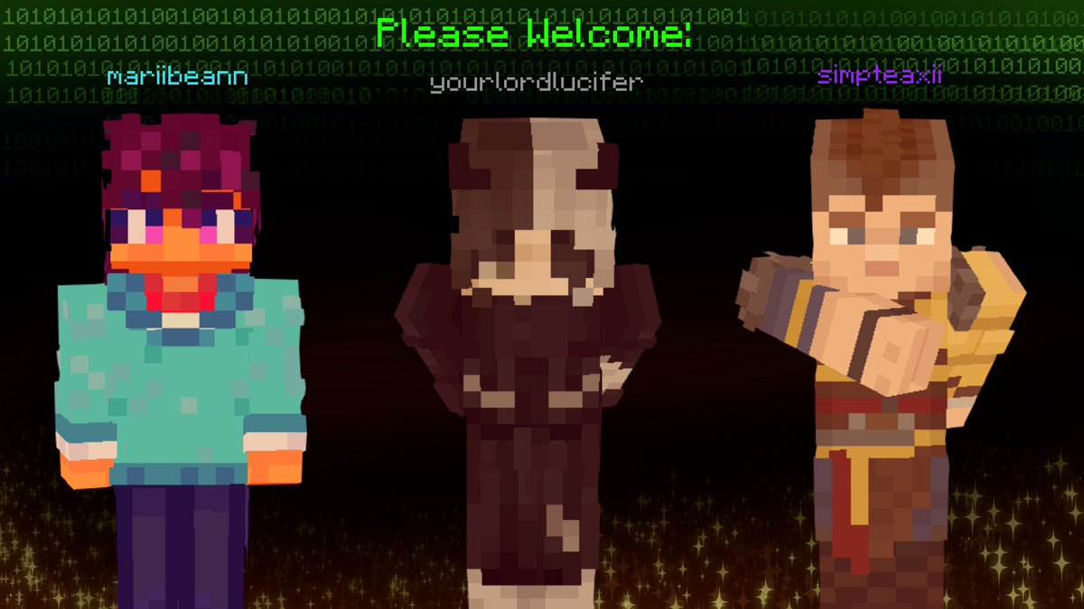 FabledSMP || SEASON II π± (@thefabledsmp) on Twitter photo >> TRANSMISSION 7.
>PROXY_MRI
>PROXY_LCFR
>PROXY_LKI
PLEASE WELCOME <a href="/mariibeann/">mari πΎ working on comms</a> <a href="/your_lord_luci4/">lucifer, P.I. | demon detective vtuber ππ</a> <a href="/simpteaxii/">spectre ποΈ</a>
THANK YOU FOR TUNING IN. THIS HAS BEEN OUR FINAL TRANSMISSION OF OUR NEW ARRIVALS. >> TRANSMISSION 7.
>PROXY_MRI
>PROXY_LCFR
>PROXY_LKI
PLEASE WELCOME <a href="/mariibeann/">mari πΎ working on comms</a> <a href="/your_lord_luci4/">lucifer, P.I. | demon detective vtuber ππ</a> <a href="/simpteaxii/">spectre ποΈ</a>
THANK YOU FOR TUNING IN. THIS HAS BEEN OUR FINAL TRANSMISSION OF OUR NEW ARRIVALS.