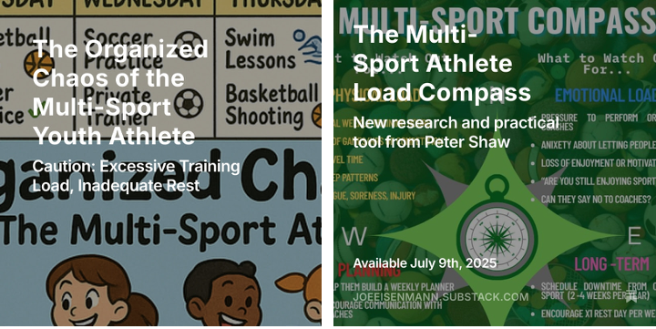Joe_Eisenmann's tweet photo. The Organized Chaos of the Multi-Sport Youth Athlete getting some good looks ... and Tues will be a nice follow-up with research and practical tools from @PeterShawMSc ... with July focusing on this topic of specialization and multi-sport

Subscribe and follow @ substack https://t.co/sON9eOr8y4