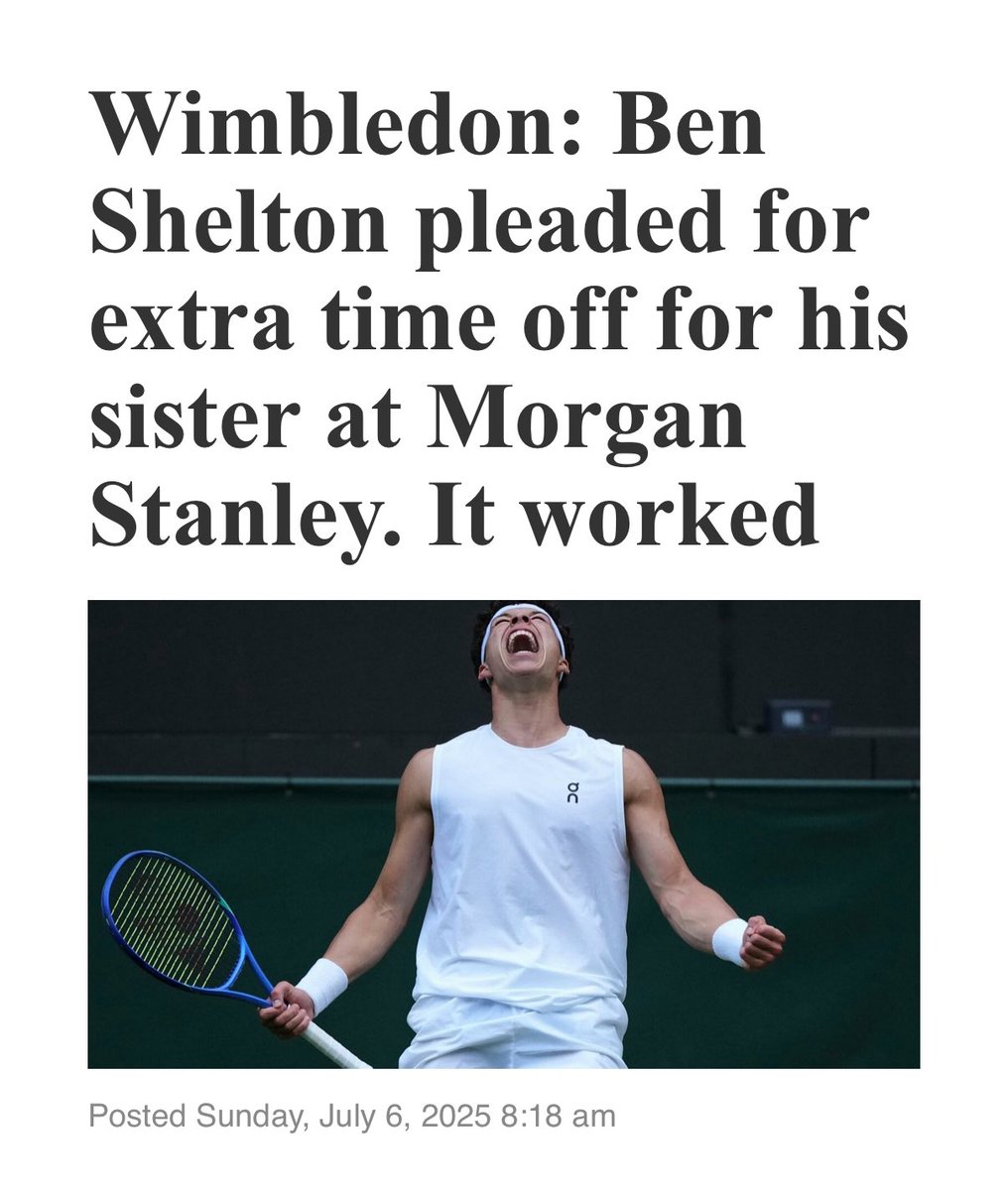That was very funny. 
I feel for official sponsor <a href="/Barclays/">Barclays Bank</a> though. 
livingstonenterprise.net/stories/wimble…