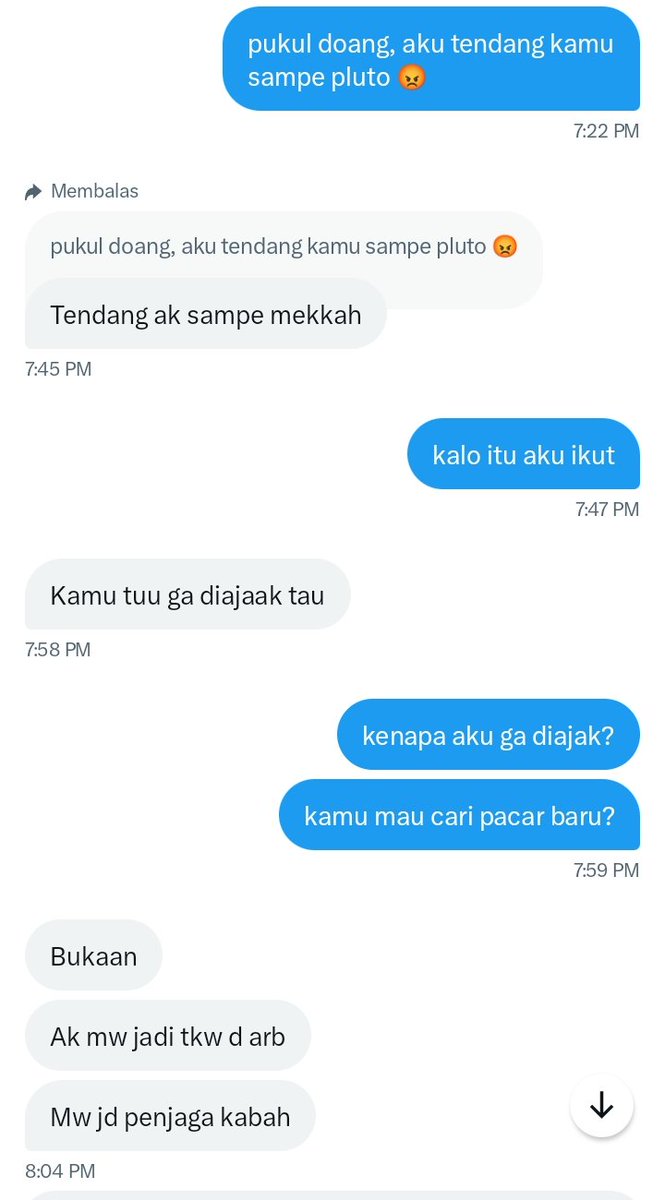plediesbooseu's tweet photo. pacarku @hansolaria beserta bukti-buktinya
a thread
.
.
ss pertama ceritanya aku marah ga dipeluk semalem, ss kedua tiba-tiba mau jadi tkw arap https://t.co/BwJ0L11Zf3