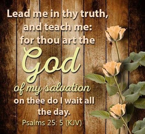 O God, we pray that you will lead us in your truth and teach us.