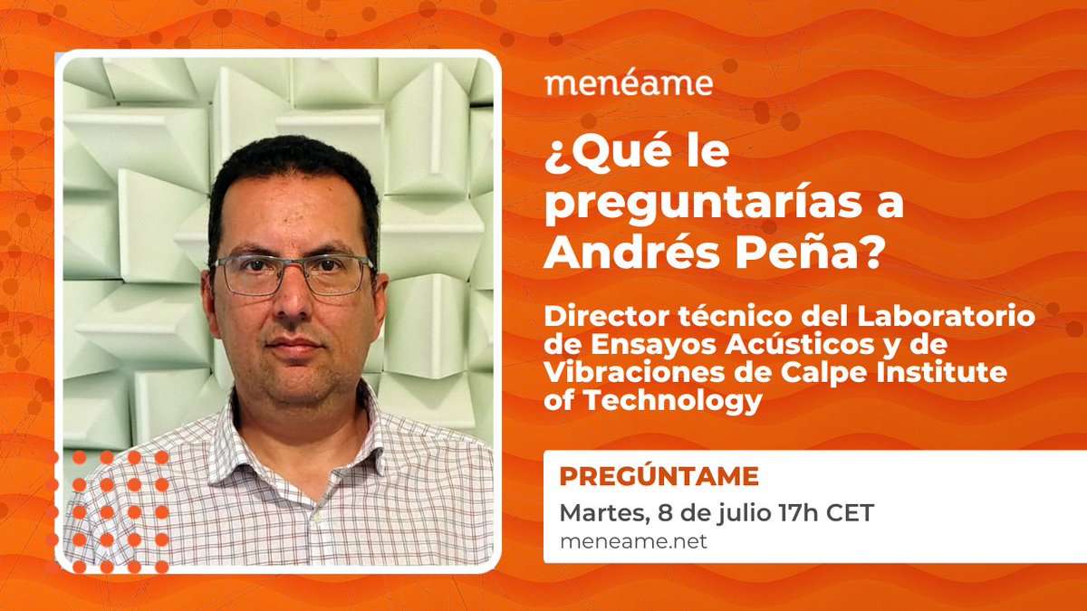 Menéame noticias (@meneame_net) on Twitter photo ⚡️ Hoy por la tarde tenemos un #Pregúntame con <a href="/bidorto/">Andrés Peña (Alkar) 🍉</a>, experto en acústica. Podéis dejarle vuestras preguntas en: meneame.net/m/Preg%C3%BAnt… ⚡️ Hoy por la tarde tenemos un #Pregúntame con <a href="/bidorto/">Andrés Peña (Alkar) 🍉</a>, experto en acústica. Podéis dejarle vuestras preguntas en: meneame.net/m/Preg%C3%BAnt…