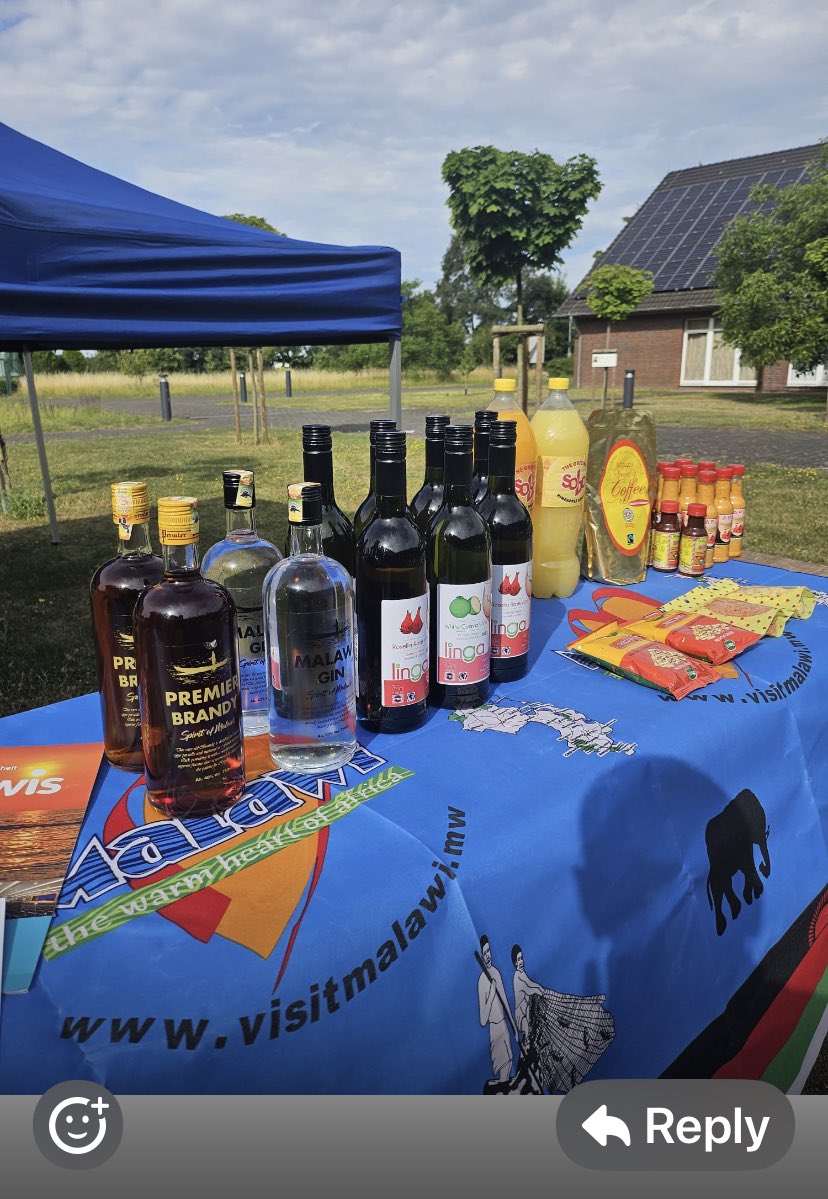‘The Malawi community in 
#Germany had a happy independence day. Linga wine was the highlight of the event. 
Guava und Jambula was the favorite of the guest and wanted some for sale.’ Here, we are impressed at how Racheal and team
organised  getting the Linga Wines there there.