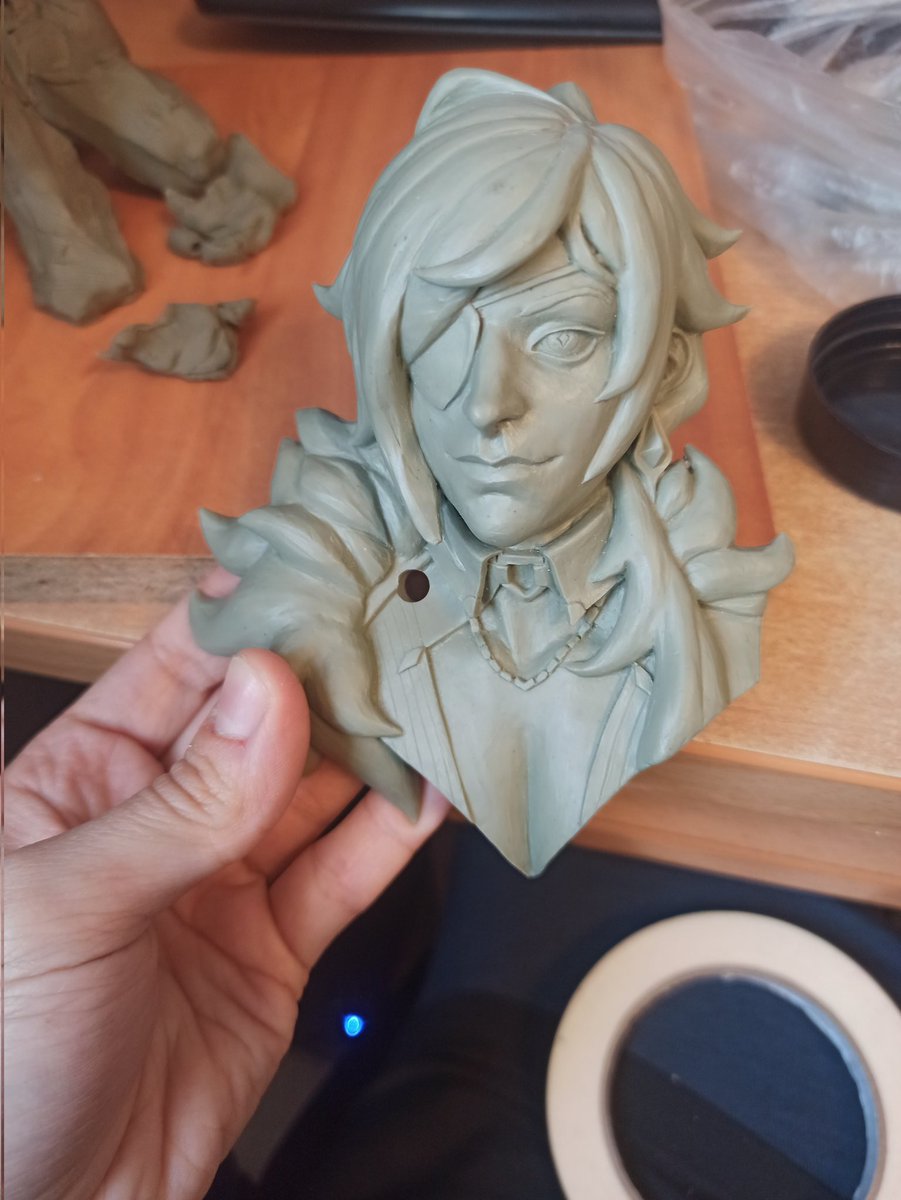 Iron_Mordis's tweet image. So sorry, my sweet boy, it was an accident...
(Making holes for magnets)