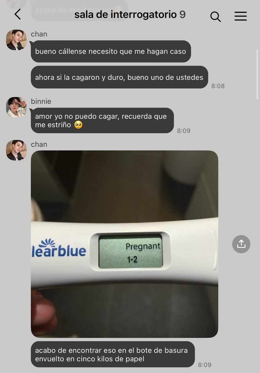 inniesexito's tweet photo. ౨ৎ  adivina quién!  ;  škz mini au

donde ch@n encuentra una prueba de embarazo positiva en el baño y ahora deben de averiguar quien de los 8 es el responsable de ello https://t.co/LKJRAXPX73