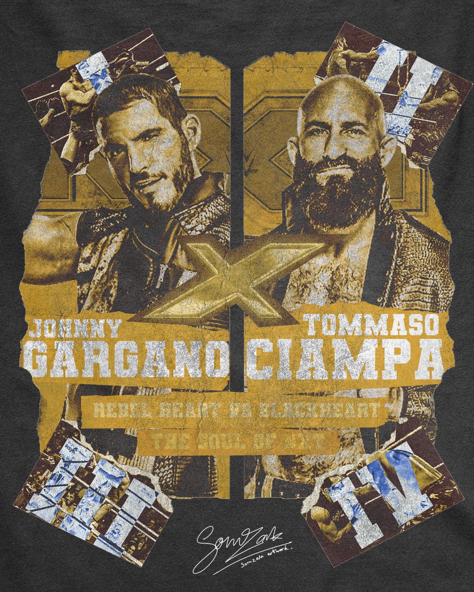 Sorn Artwork (Commision Open) (@sorn_artwork) on Twitter photo Practice Section #29 "NXT BLACK AND GOLD"
<a href="/CiampaWWE/">Madman Ciampa</a>
<a href="/JohnnyGargano/">Johnny Gargano</a>
@wwe
<a href="/WWE/">WWE</a>NXT
#WWE #NXT #WRESLING #VINTAGE #TSHIRT #WRESTLINGDESIGN Practice Section #29 "NXT BLACK AND GOLD"
<a href="/CiampaWWE/">Madman Ciampa</a>
<a href="/JohnnyGargano/">Johnny Gargano</a>
@wwe
<a href="/WWE/">WWE</a>NXT
#WWE #NXT #WRESLING #VINTAGE #TSHIRT #WRESTLINGDESIGN